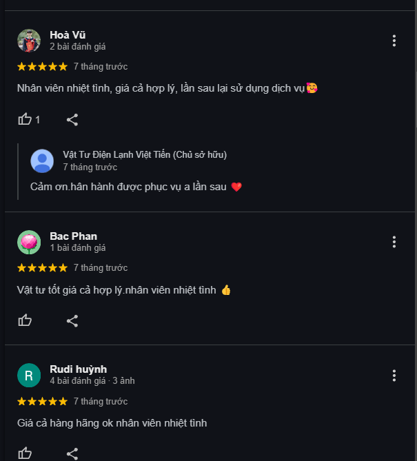 Cửa Hàng Vật Tư Điện Lạnh Việt Tiến Uy Tín-Chất Lượng-Giá Tốt 3 Cửa Hàng Vật Tư Điện Lạnh Việt Tiến Uy Tín-Chất Lượng-Giá Tốt