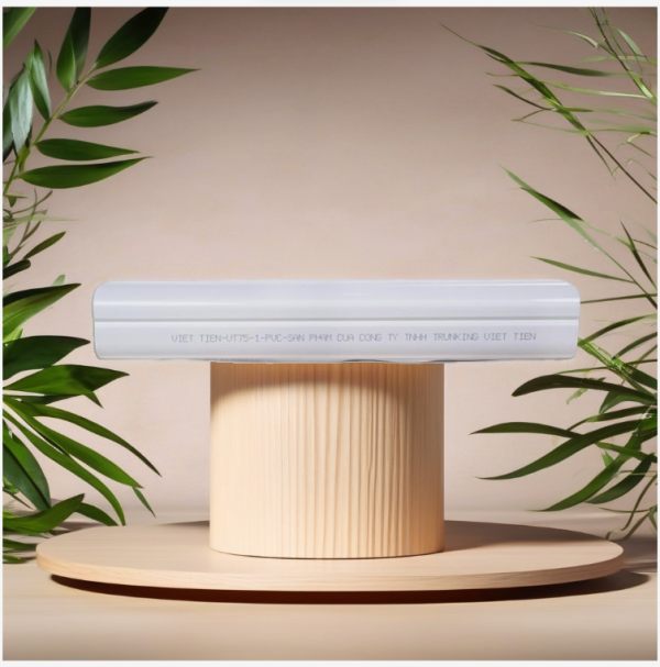 Trunking Nhựa Việt Tiến Ống Thẳng Cứng Màu Trắng