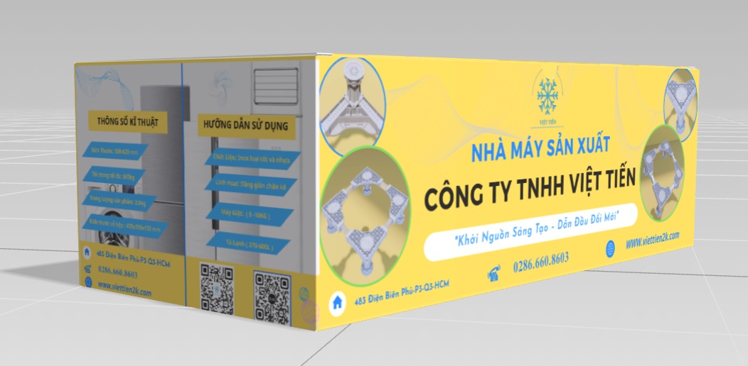 Chân kê máy giặt chống rung là gì? Lợi ích khi sử dụng mà bạn nên biết 2 Việt Tiến 2K cung cấp chân kê máy giặt chống rung đảm bảo uy tín