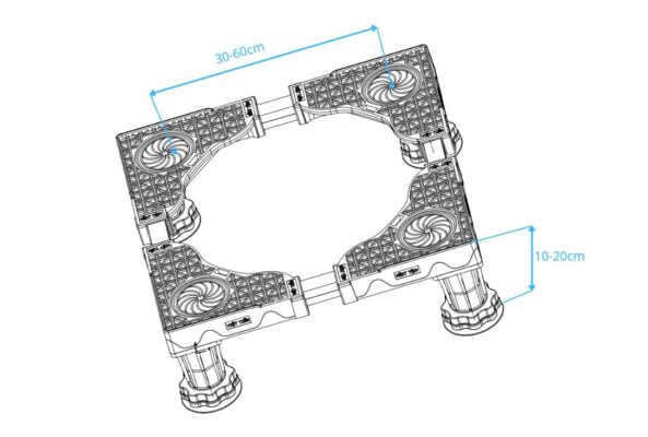Chống rung lắc máy giặt